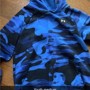 Under Armour Kids Blue Camo Hoodie